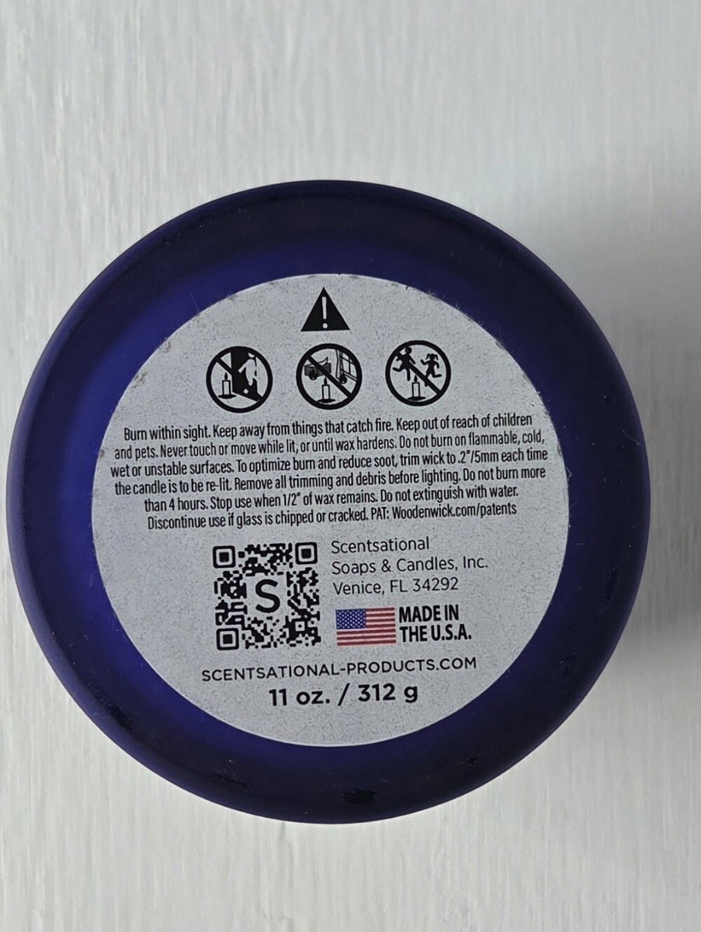 STORM Scentsatioal Wooden Wick Rare Blue Fragrant Candle - Picture 5 of 6